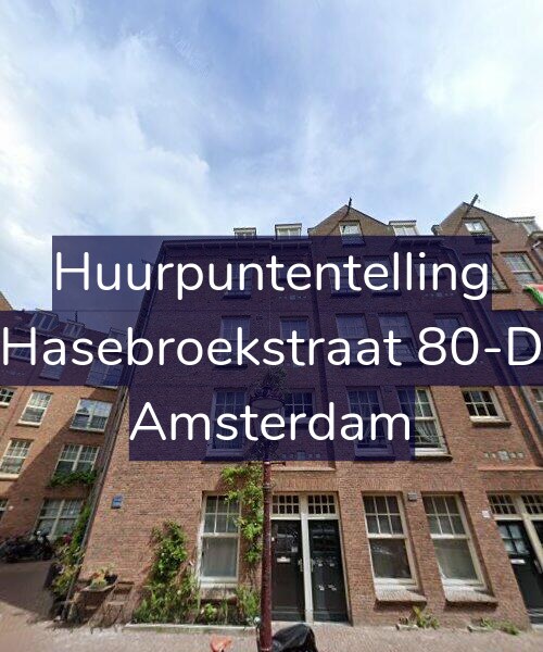 Foto gevel Huurpuntentelling voor Hasebroekstraat 80-D, Amsterdam