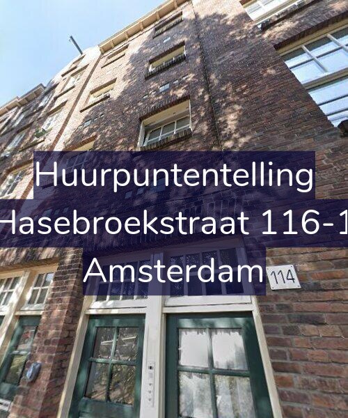 Foto gevel Huurpuntentelling voor Hasebroekstraat 116-1, Amsterdam