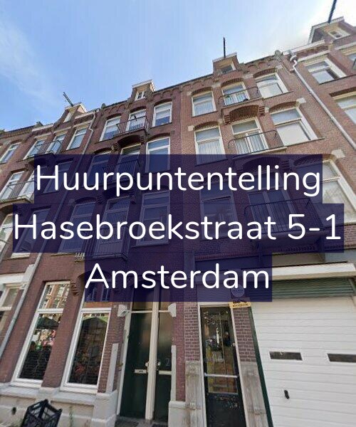 Foto gevel Huurpuntentelling voor Hasebroekstraat 5-1, Amsterdam