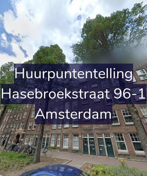 Foto gevel Huurpuntentelling voor Hasebroekstraat 96-1, Amsterdam