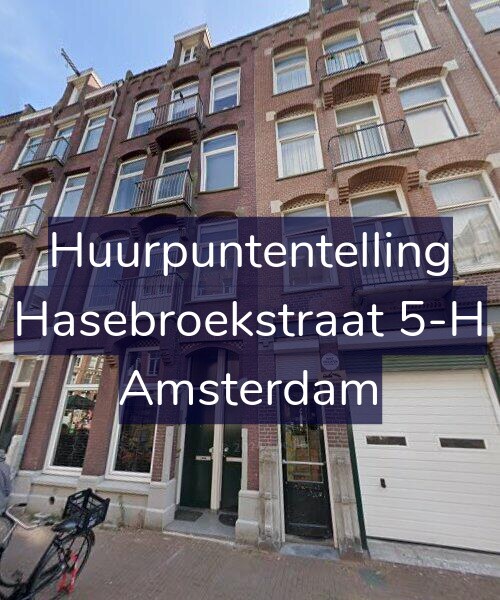 Foto gevel Huurpuntentelling voor Hasebroekstraat 5-H, Amsterdam