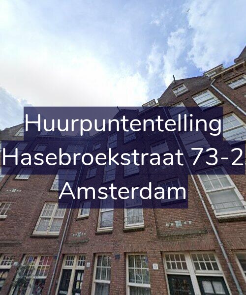 Foto gevel Huurpuntentelling voor Hasebroekstraat 73-2, Amsterdam