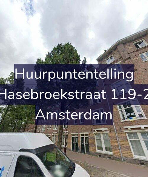 Foto gevel Huurpuntentelling voor Hasebroekstraat 119-2, Amsterdam