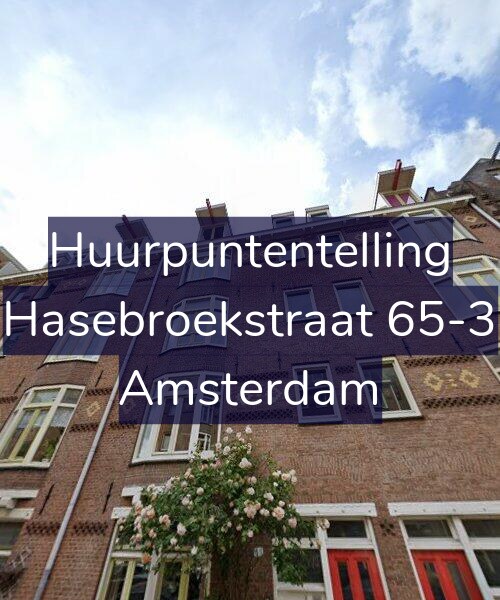 Foto gevel Huurpuntentelling voor Hasebroekstraat 65-3, Amsterdam