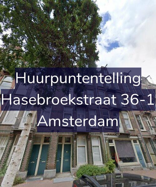 Foto gevel Huurpuntentelling voor Hasebroekstraat 36-1, Amsterdam