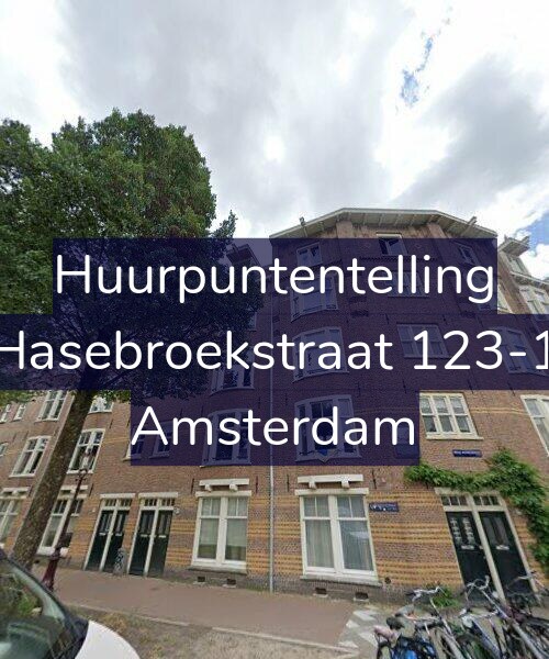 Foto gevel Huurpuntentelling voor Hasebroekstraat 123-1, Amsterdam