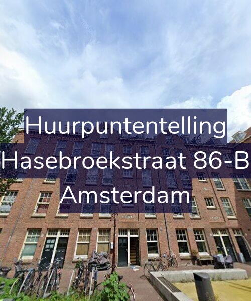 Foto gevel Huurpuntentelling voor Hasebroekstraat 86-B, Amsterdam