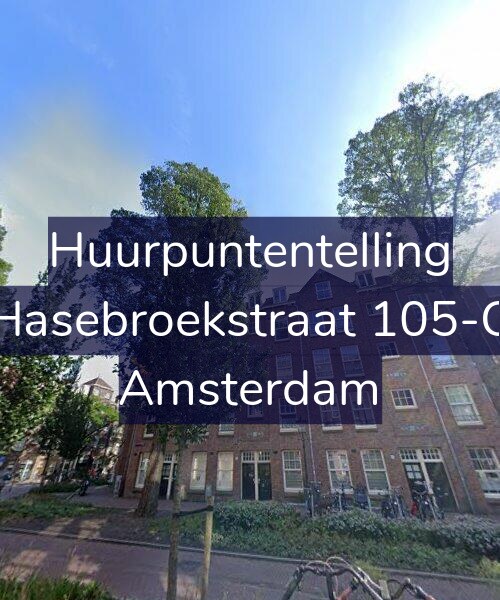 Foto gevel Huurpuntentelling voor Hasebroekstraat 105-C, Amsterdam