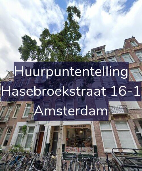Foto gevel Huurpuntentelling voor Hasebroekstraat 16-1, Amsterdam