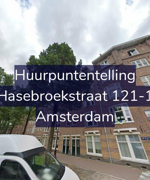 Foto gevel Huurpuntentelling voor Hasebroekstraat 121-1, Amsterdam