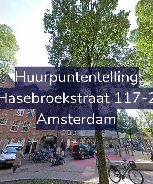 Foto gevel Huurpuntentelling voor Hasebroekstraat 117-2, Amsterdam