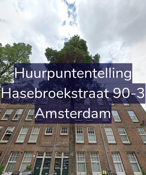 Foto gevel Huurpuntentelling voor Hasebroekstraat 90-3, Amsterdam