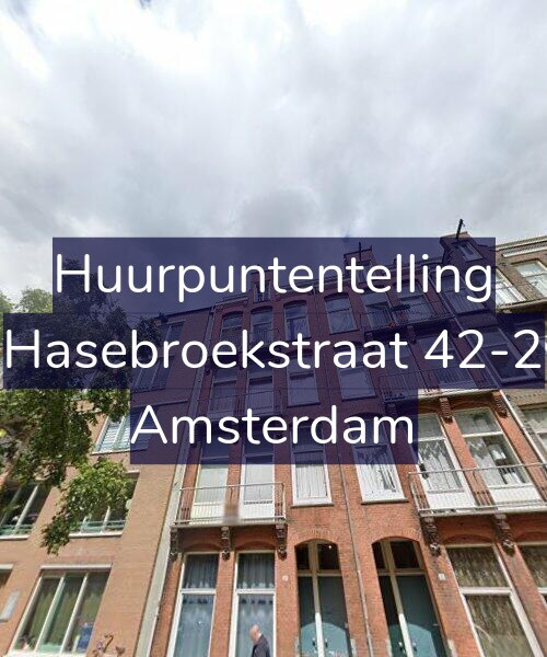 Foto gevel Huurpuntentelling voor Hasebroekstraat 42-2, Amsterdam