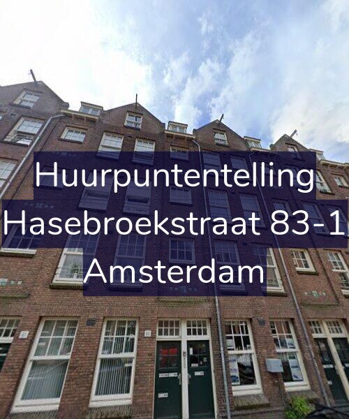 Foto gevel Huurpuntentelling voor Hasebroekstraat 83-1, Amsterdam
