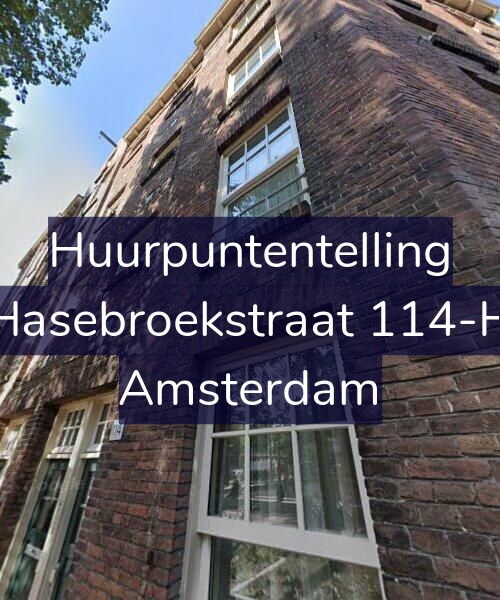 Foto gevel Huurpuntentelling voor Hasebroekstraat 114-H, Amsterdam