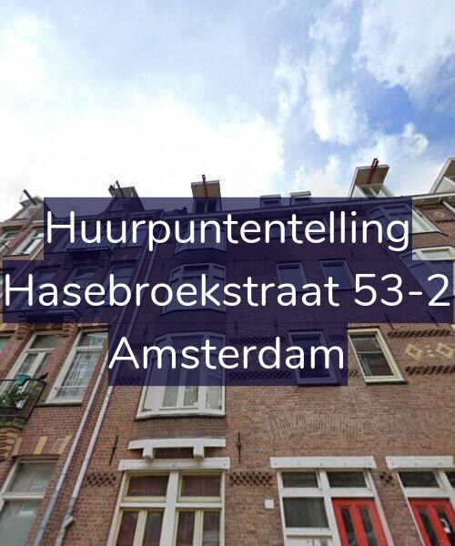 Foto gevel Huurpuntentelling voor Hasebroekstraat 53-2, Amsterdam