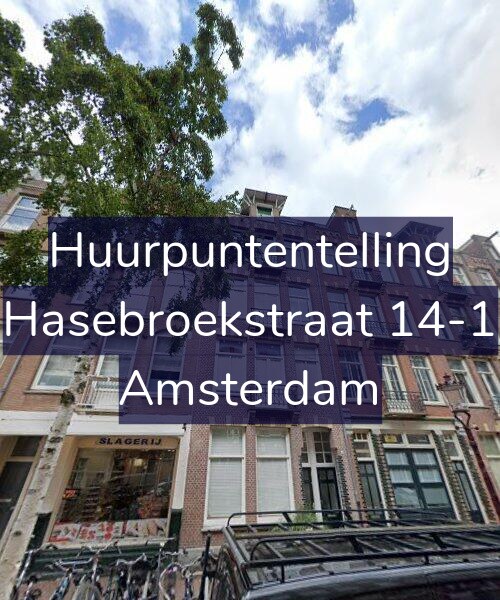 Foto gevel Huurpuntentelling voor Hasebroekstraat 14-1, Amsterdam