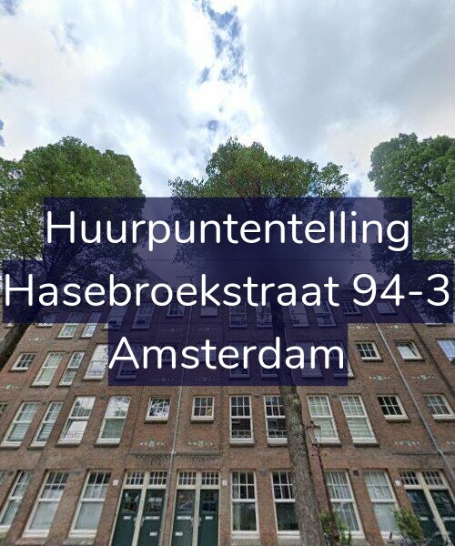 Foto gevel Huurpuntentelling voor Hasebroekstraat 94-3, Amsterdam