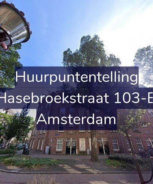 Foto gevel Huurpuntentelling voor Hasebroekstraat 103-B, Amsterdam