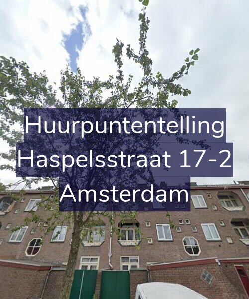 Foto gevel Huurpuntentelling voor Haspelsstraat 17-2, Amsterdam