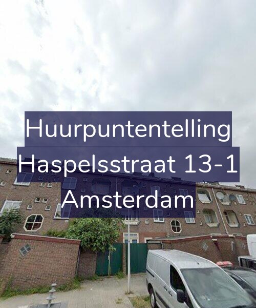 Foto gevel Huurpuntentelling voor Haspelsstraat 13-1, Amsterdam