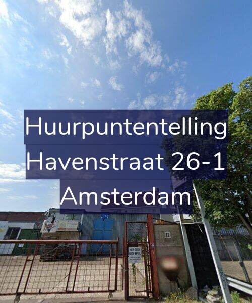 Foto gevel Huurpuntentelling voor Havenstraat 26-1, Amsterdam