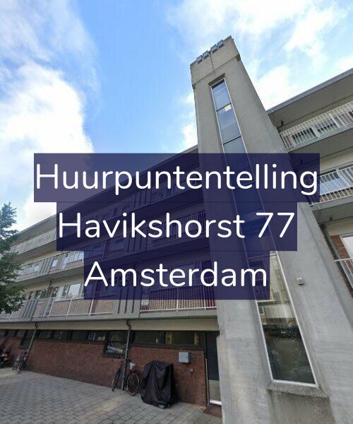 Foto gevel Huurpuntentelling voor Havikshorst 77, Amsterdam