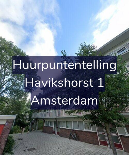 Foto gevel Huurpuntentelling voor Havikshorst 1, Amsterdam
