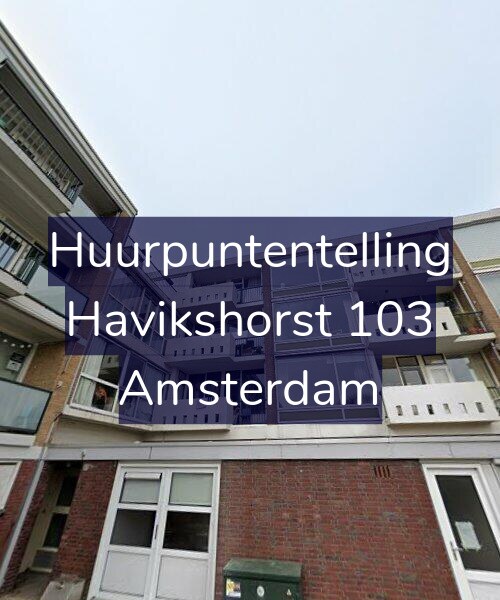 Foto gevel Huurpuntentelling voor Havikshorst 103, Amsterdam