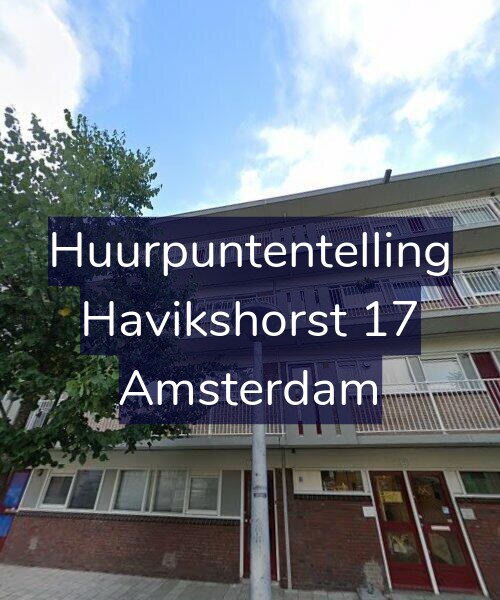 Foto gevel Huurpuntentelling voor Havikshorst 17, Amsterdam