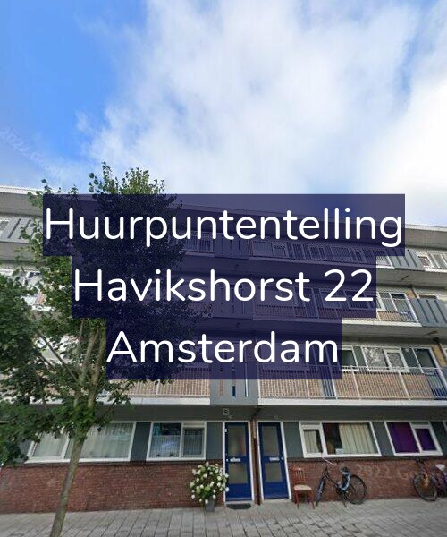Foto gevel Huurpuntentelling voor Havikshorst 22, Amsterdam