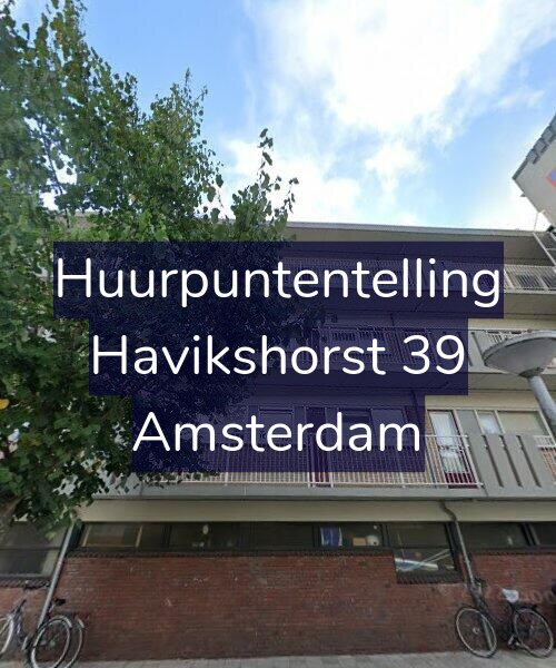 Foto gevel Huurpuntentelling voor Havikshorst 39, Amsterdam