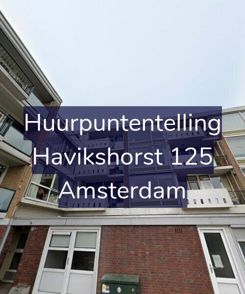 Foto gevel Huurpuntentelling voor Havikshorst 125, Amsterdam