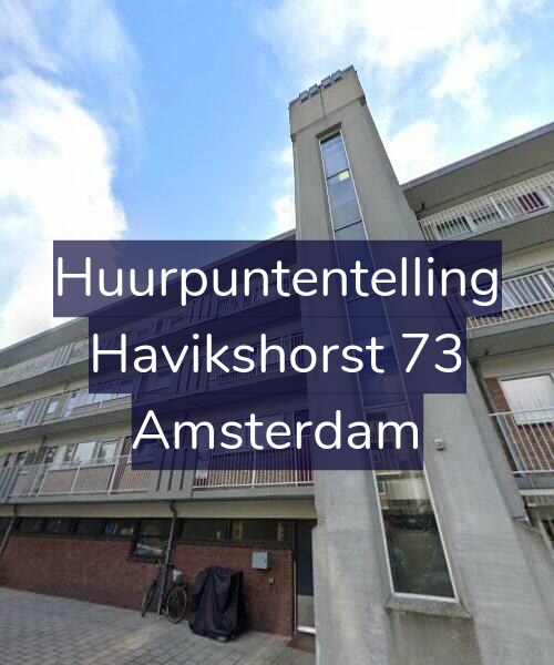 Foto gevel Huurpuntentelling voor Havikshorst 73, Amsterdam