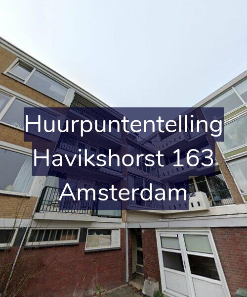 Foto gevel Huurpuntentelling voor Havikshorst 163, Amsterdam