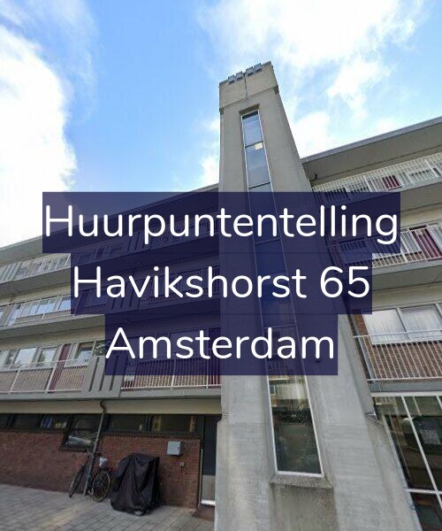 Foto gevel Huurpuntentelling voor Havikshorst 65, Amsterdam