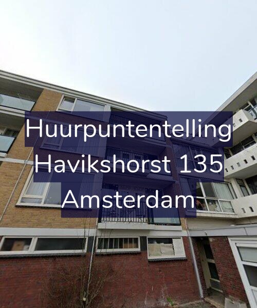Foto gevel Huurpuntentelling voor Havikshorst 135, Amsterdam