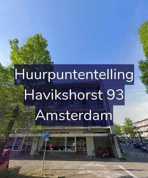 Foto gevel Huurpuntentelling voor Havikshorst 93, Amsterdam