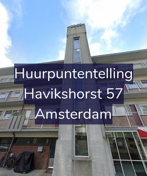 Foto gevel Huurpuntentelling voor Havikshorst 57, Amsterdam