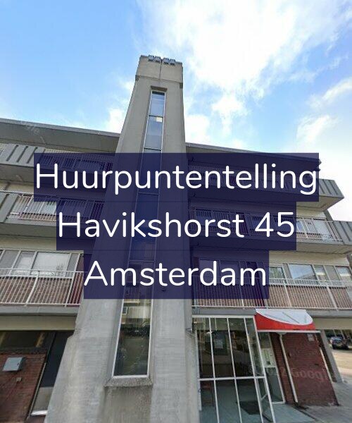 Foto gevel Huurpuntentelling voor Havikshorst 45, Amsterdam