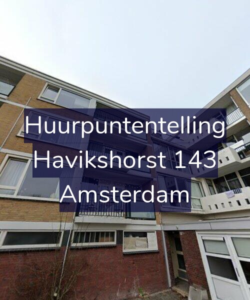 Foto gevel Huurpuntentelling voor Havikshorst 143, Amsterdam