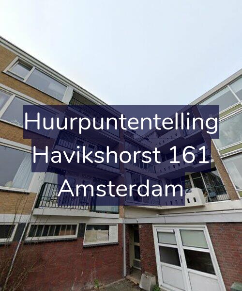 Foto gevel Huurpuntentelling voor Havikshorst 161, Amsterdam
