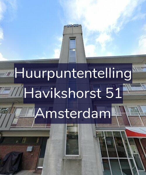 Foto gevel Huurpuntentelling voor Havikshorst 51, Amsterdam