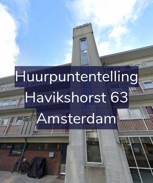 Foto gevel Huurpuntentelling voor Havikshorst 63, Amsterdam