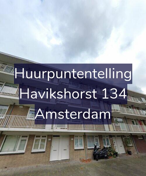 Foto gevel Huurpuntentelling voor Havikshorst 134, Amsterdam