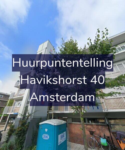 Foto gevel Huurpuntentelling voor Havikshorst 40, Amsterdam
