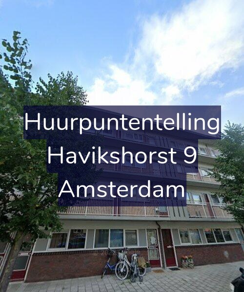 Foto gevel Huurpuntentelling voor Havikshorst 9, Amsterdam