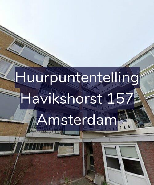 Foto gevel Huurpuntentelling voor Havikshorst 157, Amsterdam
