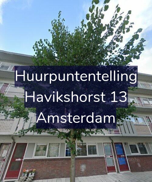 Foto gevel Huurpuntentelling voor Havikshorst 13, Amsterdam