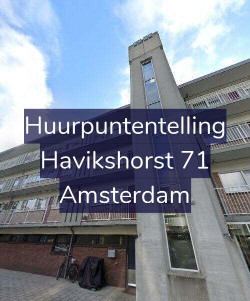 Foto gevel Huurpuntentelling voor Havikshorst 71, Amsterdam